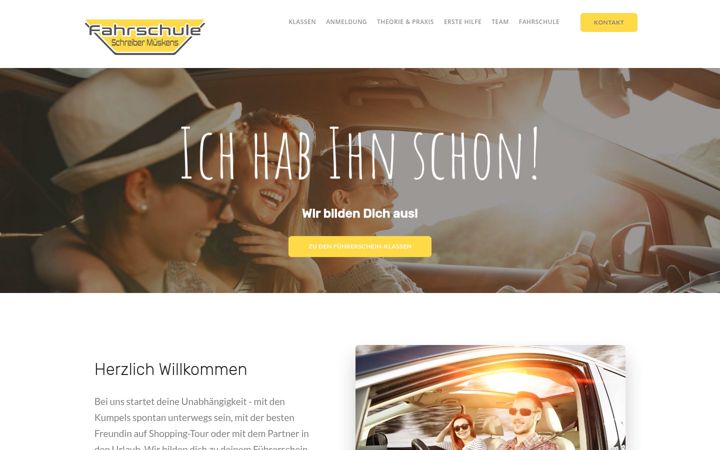 Zrzut ekranu fahrschule-schreiber-mueskens.de
