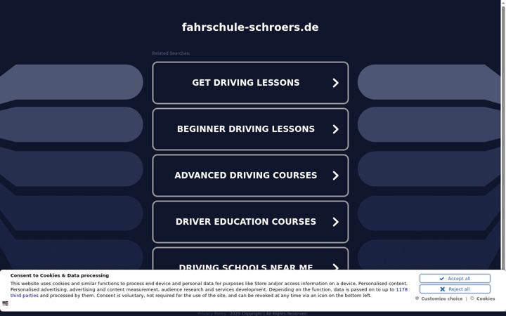 Screenshot of fahrschule-schroers.de