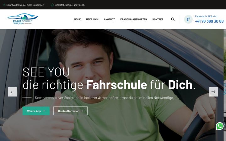 Screenshot von fahrschule-seeyou.ch