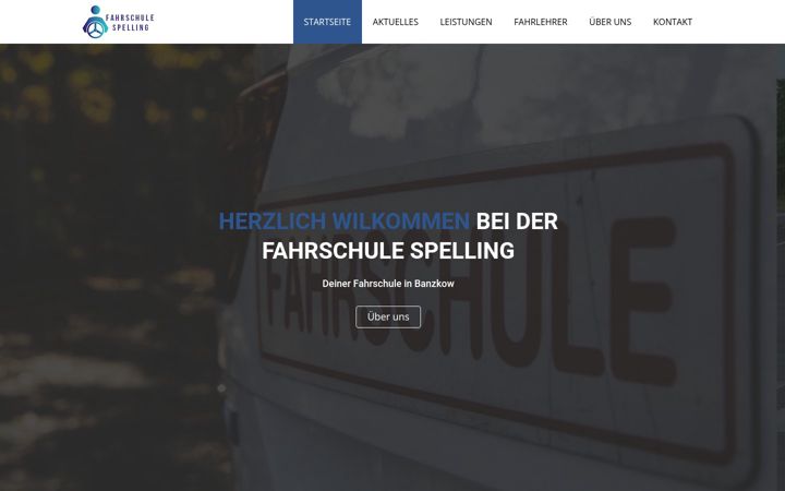 Screenshot of fahrschule-spelling.de