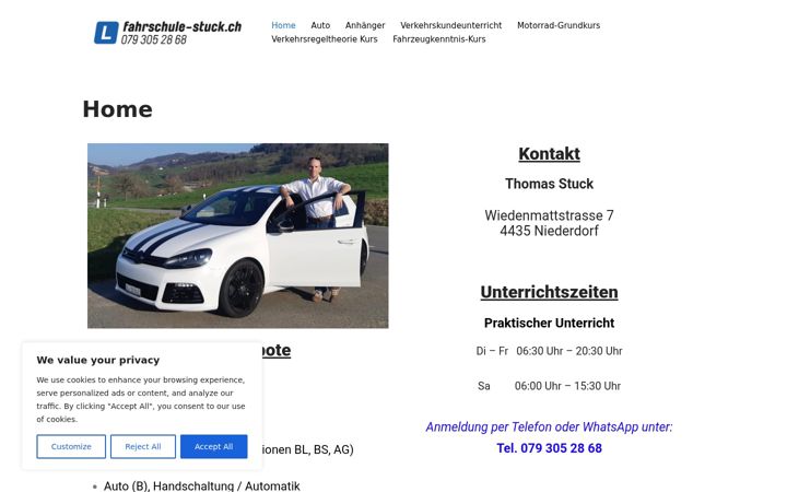 Screenshot von fahrschule-stuck.ch