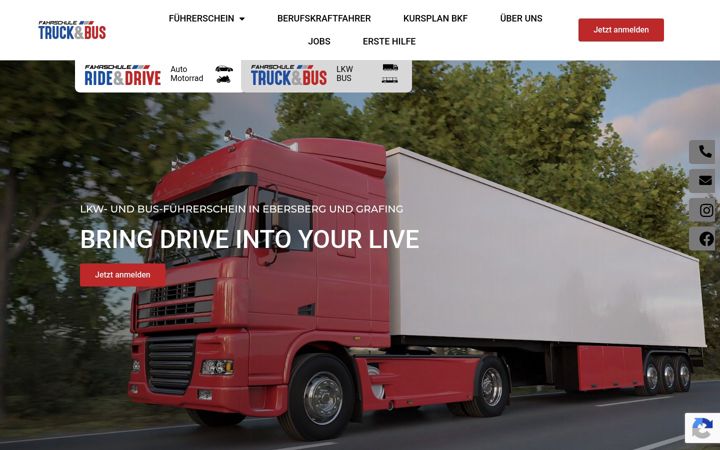 Screenshot of fahrschule-truck-bus.de