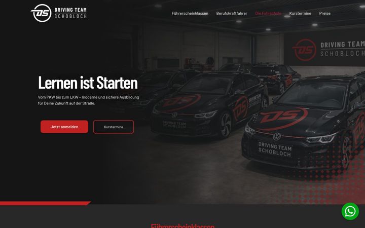 Screenshot of fahrschule-weingarten.de