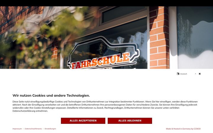 Screenshot of fahrschule-wilmer.de