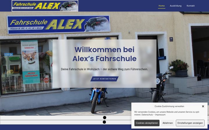 Screenshot of fahrschule-wolnzach.de