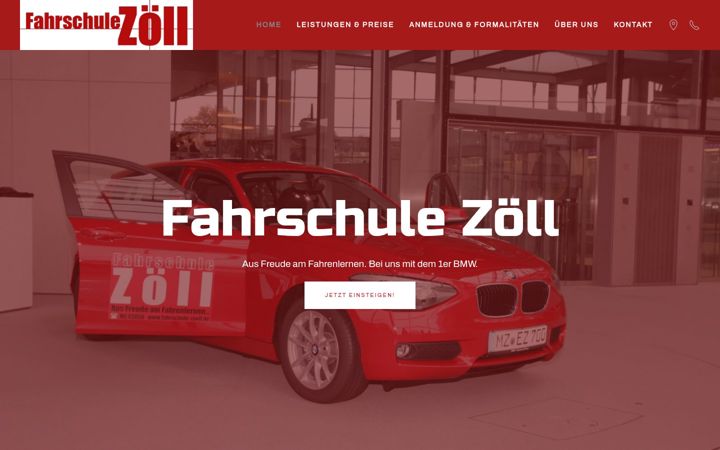 Screenshot of fahrschule-zoell.de