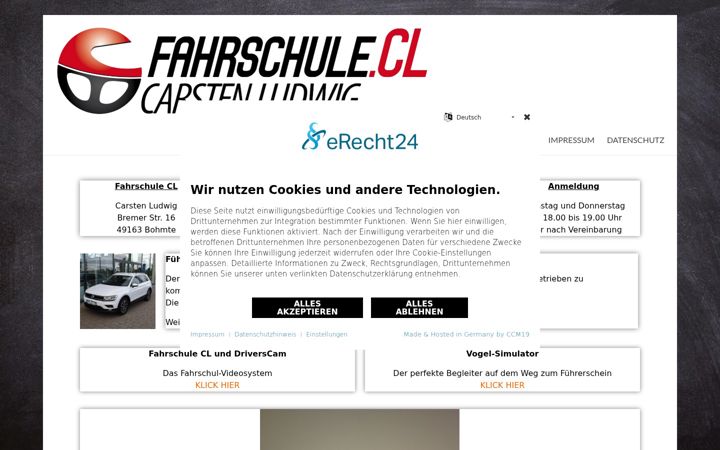Screenshot of fahrschule.cl