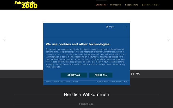 Screenshot of fahrschule2000.de