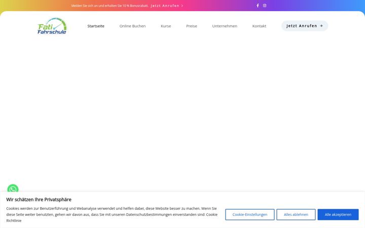 Screenshot of fahrschulealbisrieden.ch
