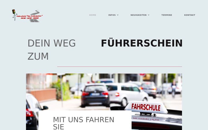 Screenshot of fahrschuleamfroebelplatz.de