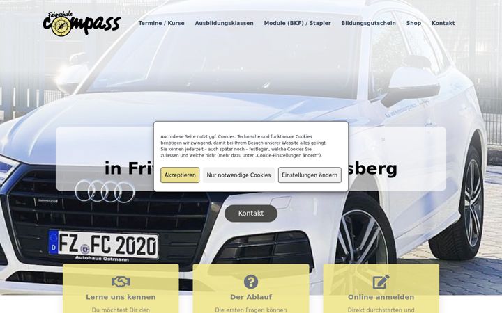 Screenshot of fahrschulecompass.de