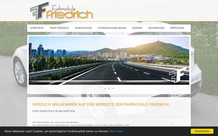 Screenshot of fahrschulefriedrich.com