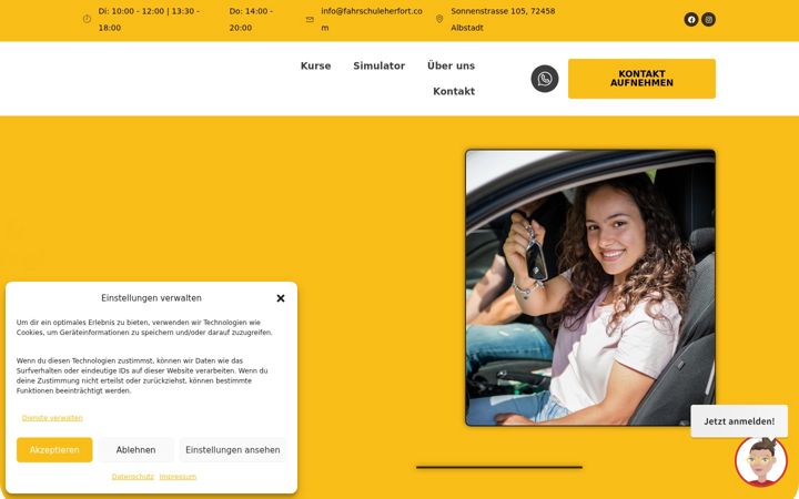 Screenshot of fahrschuleherfort.com