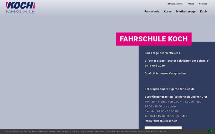 Screenshot of fahrschulekoch.ch