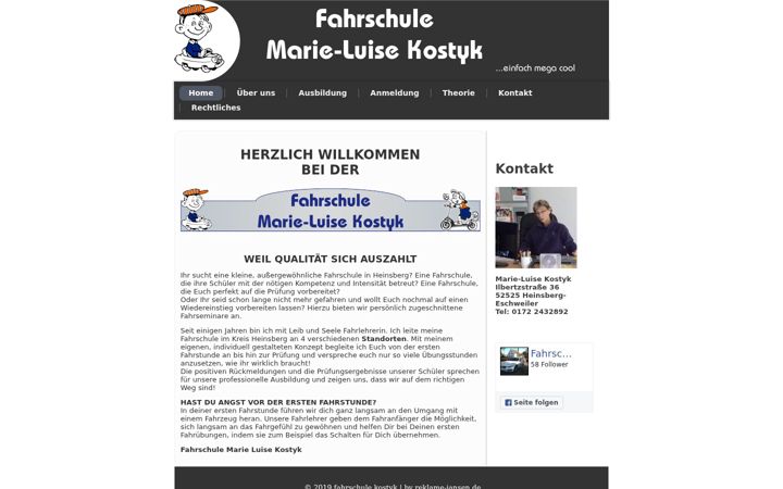 Screenshot of fahrschulekostyk.de