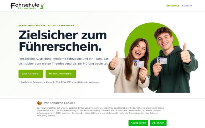 Screenshot of fahrschulenolte.de