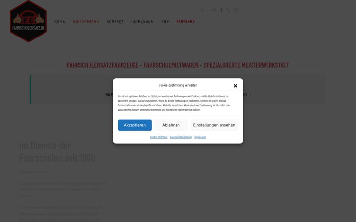 Screenshot of fahrschulersatz.de