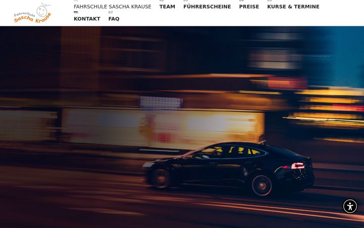 Screenshot of fahrschulesaschakrause.de