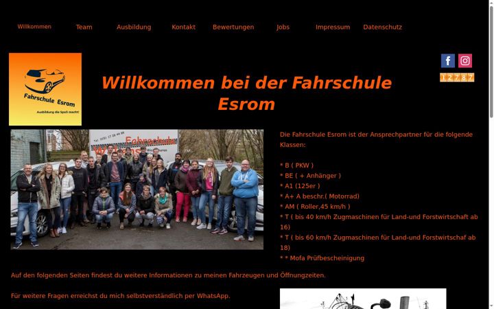 Screenshot of fahrschulewilkens.de