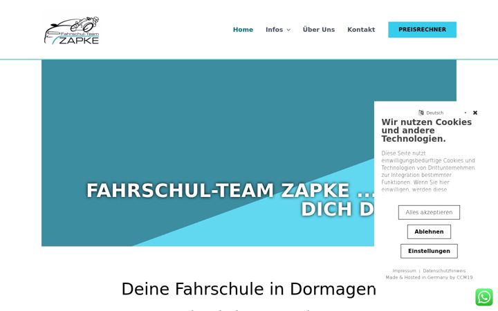 Screenshot of fahrschulteam-dormagen.de
