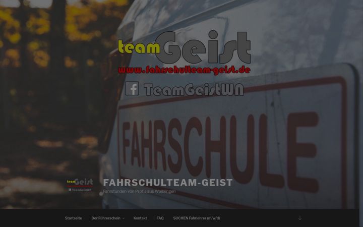 Screenshot of fahrschulteam-geist.de
