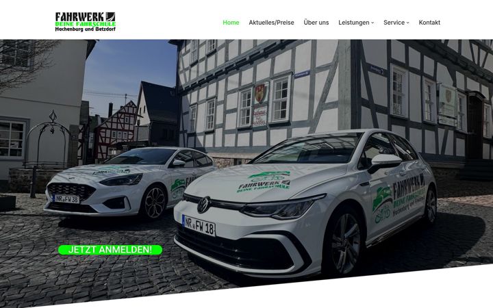 Screenshot of fahrwerk-mueller.com
