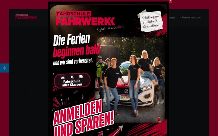 Captura de pantalla de fahrwerkk.de