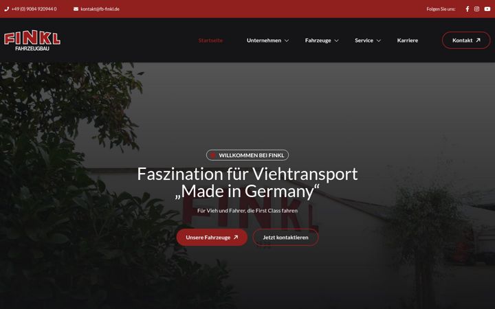 Screenshot of fahrzeugbau-finkl.de