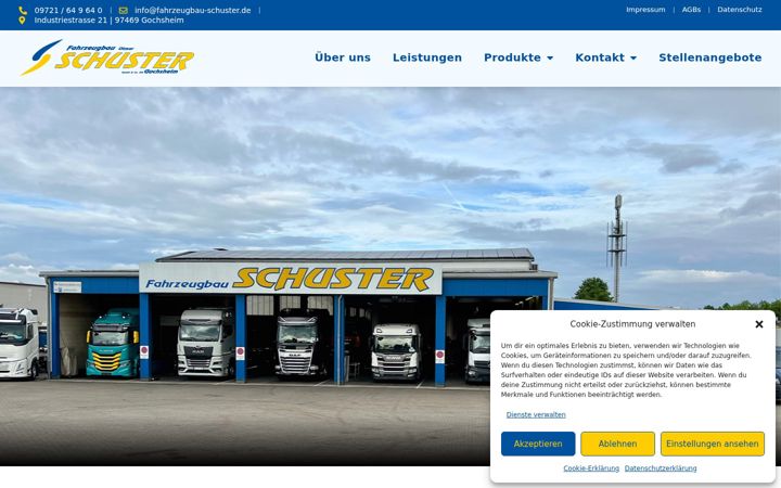 Captura de pantalla de fahrzeugbau-schuster.de