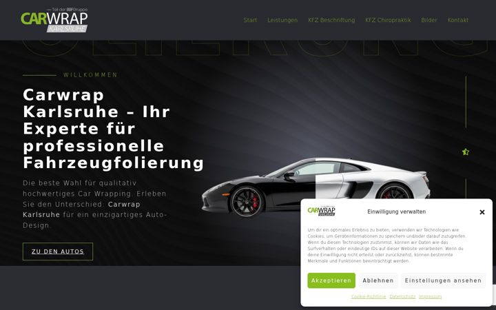 Captura de pantalla de fahrzeugfolierung-karlsruhe.de