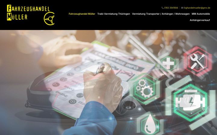 Screenshot of fahrzeughandel-mueller.de