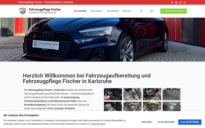 Screenshot of fahrzeugpflege-kf.de