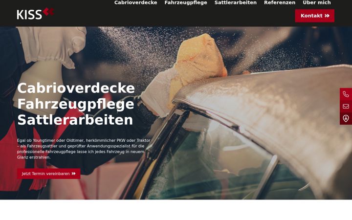 Captura de pantalla de fahrzeugpflege-kiss.de