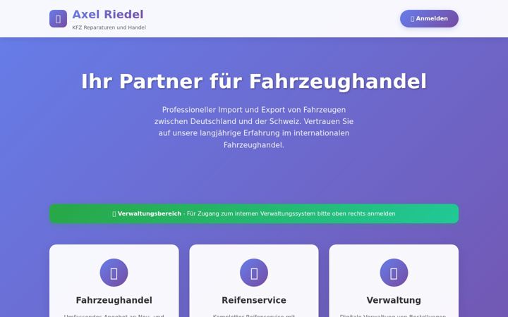 Screenshot of fahrzeugriedel.de