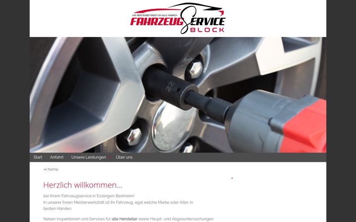 Екранна снимка на fahrzeugservice-block.de