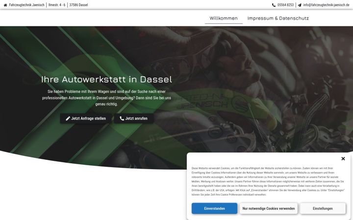 Screenshot of fahrzeugtechnik-dassel.de