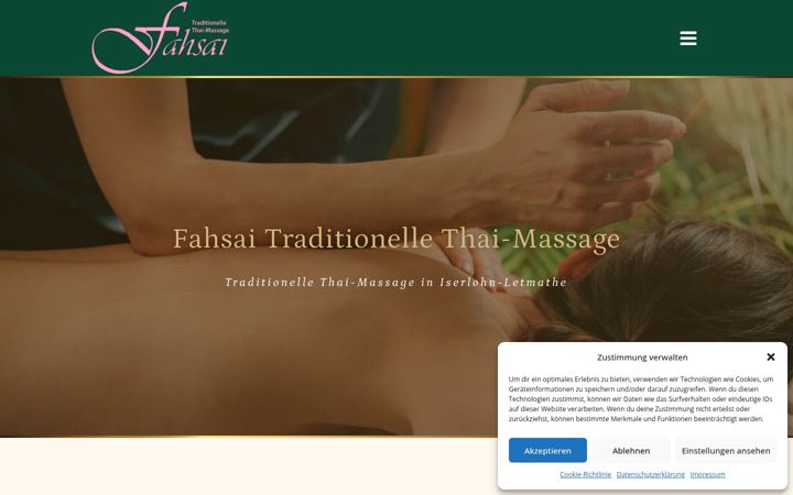 Screenshot of fahsai-thaimassage.de