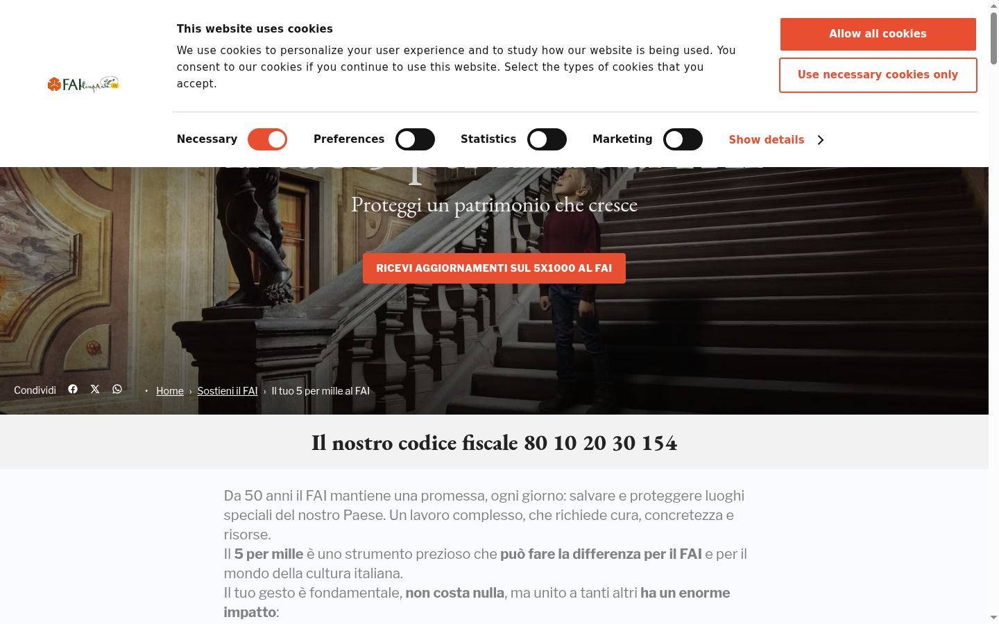 Snímka obrazovky banera súhlasu zobrazeného pred akoukoľvek interakciou