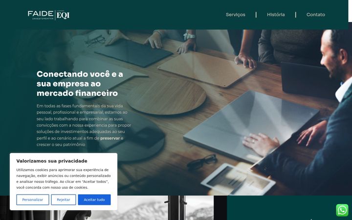 Screenshot of faideinvestimentos.com.br