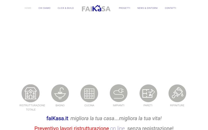 Screenshot of faikasa.it