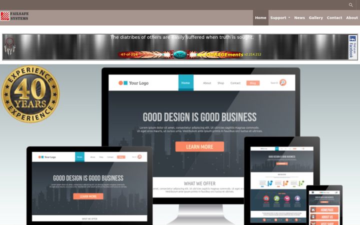 Screenshot of failsafe.co.za