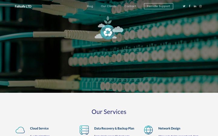 Screenshot von failsafe.ie