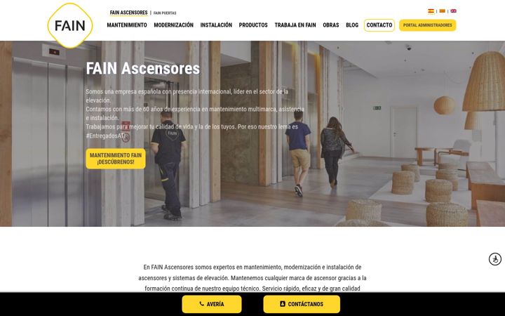 Screenshot of fain.es