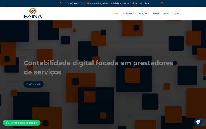 Snímek obrazovky fainacontabilidade.com.br