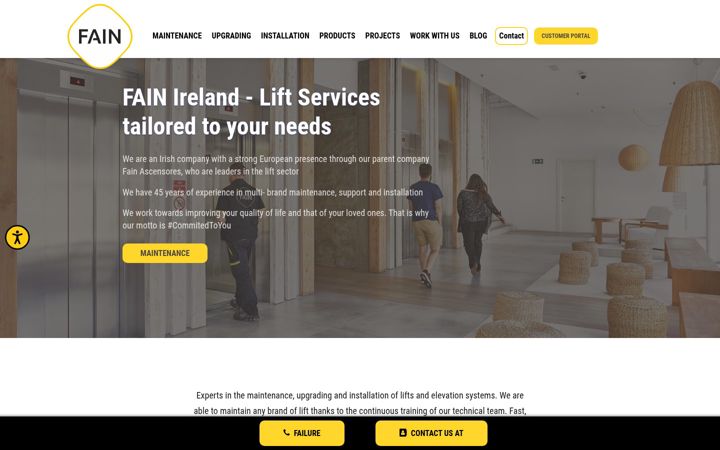 Screenshot von fainireland.ie