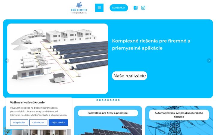 Screenshot ta' faio-electric.sk