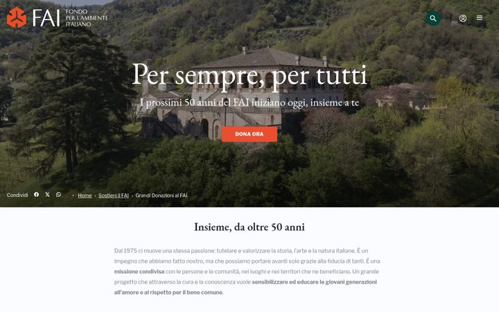 Screenshot of faiperlitalia.it