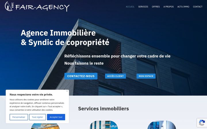 Screenshot of fair-agency.fr