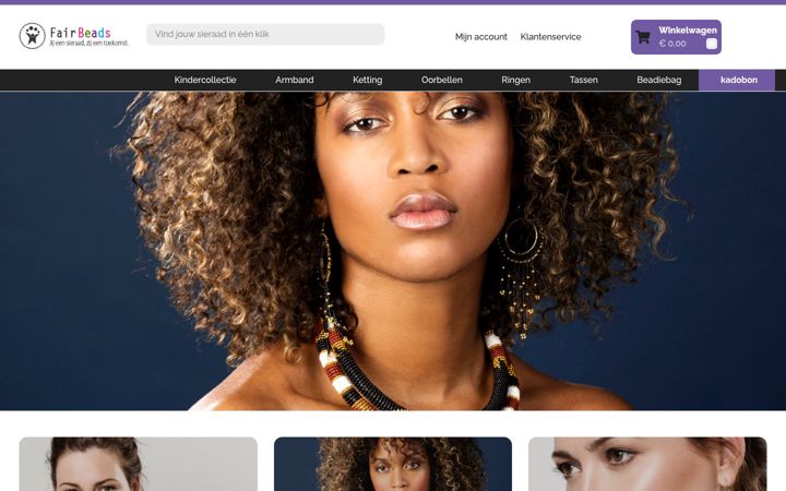Screenshot of fair-beads.nl
