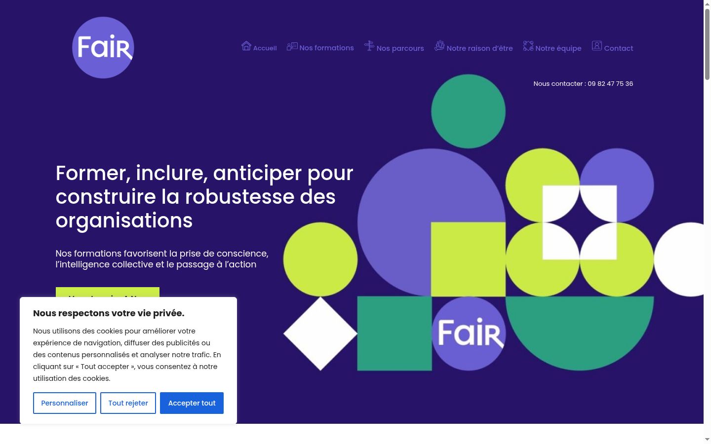 Screenshot tal-banner tal-kunsens muri qabel kwalunkwe interazzjoni